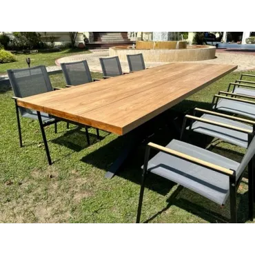 Aluminium Outdoor Dining Timor Marbella 8 Chair Dining Set | FSC® Certified