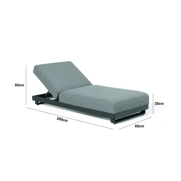 Outdoor Fabric Ibiza Sunlounger