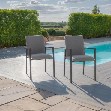 Home Outdoor Fabric Pair of Ibiza Dining Chairs