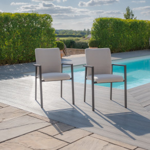Home Outdoor Fabric Pair of Ibiza Dining Chairs