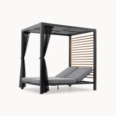 Alex Aluminium Four Poster Day Bed  - 12