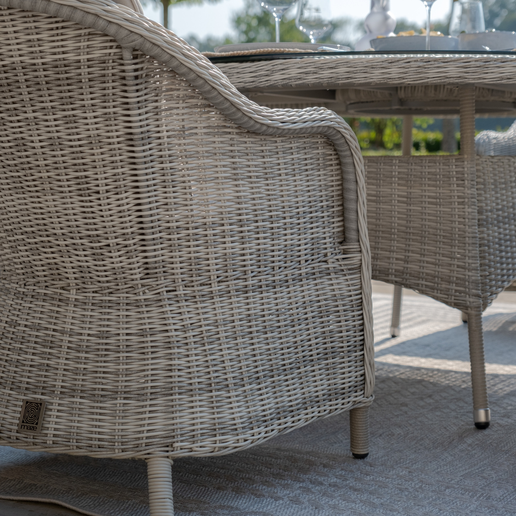 Oxford 6 Seat Oval Dining Chairs & Lazy Susan
