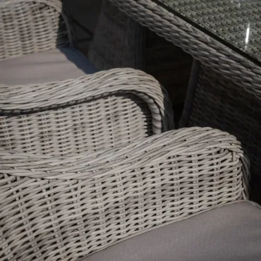 Oxford Heritage Dining Oxford 6 Seat Oval Dining Set with Heritage Dining Chairs & Woven Lazy Susan