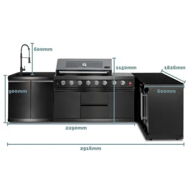 Premium Outdoor Corner Kitchen Oasis Range  - 3