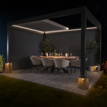 Solis 3m x 4m Aluminium Garden Pergola