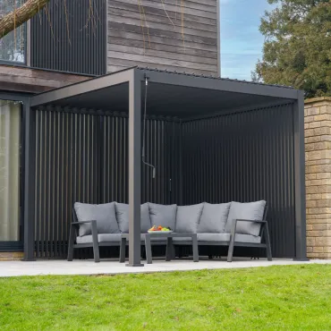 Titan Aluminium Vertical Louvre Side Panel Single Panel