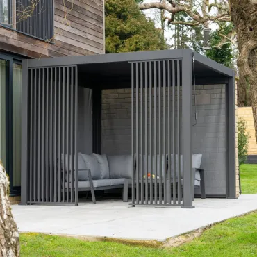 Titan Aluminium Vertical Louvre Side Panel Single Panel