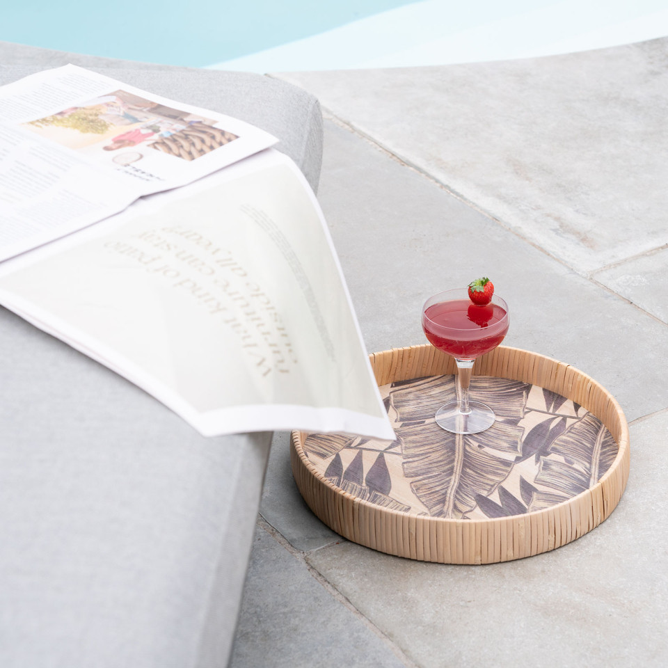 Dani Fabric Aluminium Sun Lounger