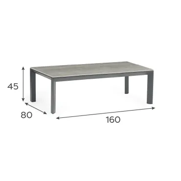 Aluminium Rectangular Coffee Table
