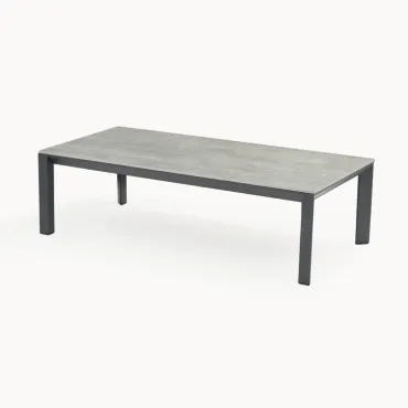 Aluminium Rectangular Coffee Table in Graphite Grey  - 3