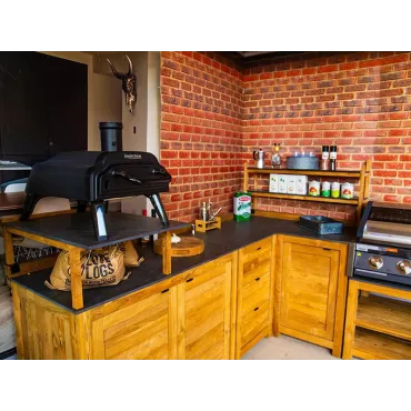 Bari Teak Outdoor Kitchen Set 2