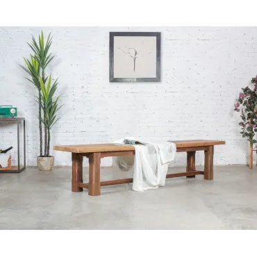 Linga Reclaimed Teak Backless Bench