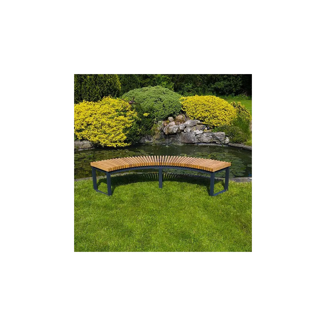 Mandalay Curved Backless Bench | FSC® Certified - 43 Mandalay Curved Backless Bench | FSC® Certified - 43