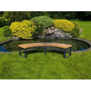 Mandalay Curved Backless Bench