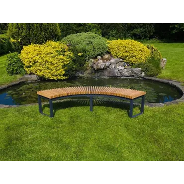 Mandalay Curved Backless Bench