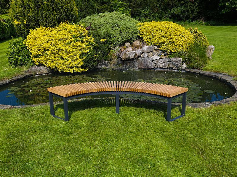 Mandalay Curved Backless Bench