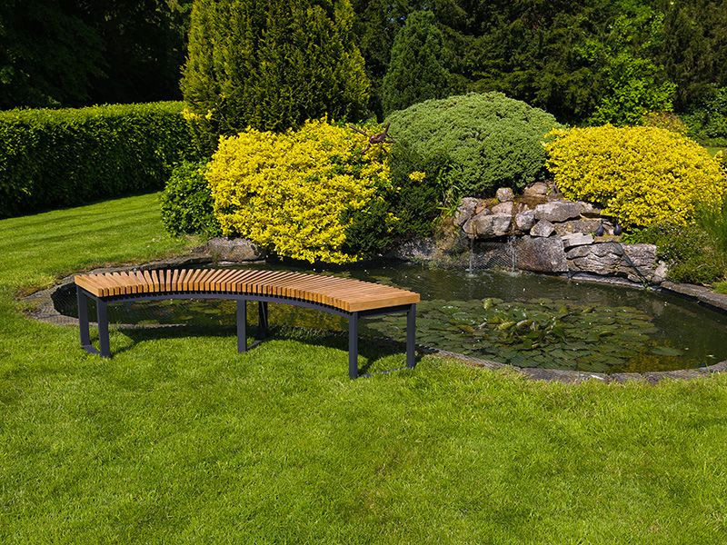 Mandalay Curved Backless Bench