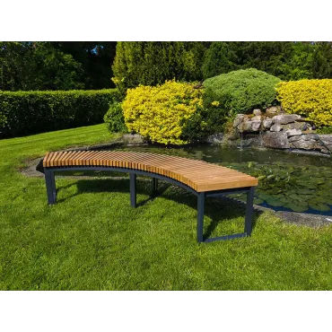 Mandalay Curved Backless Bench | FSC® Certified  - 5