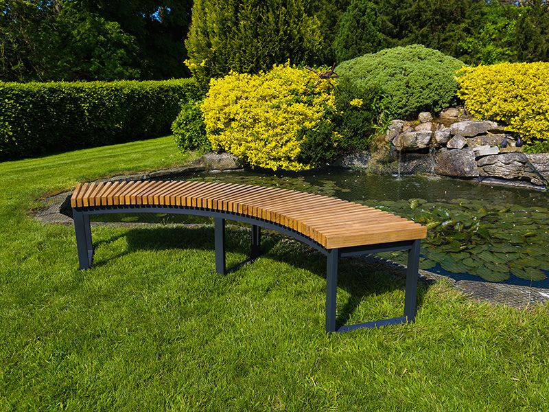 Mandalay Curved Backless Bench