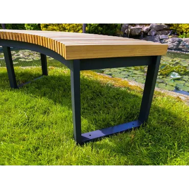 Mandalay Curved Backless Bench