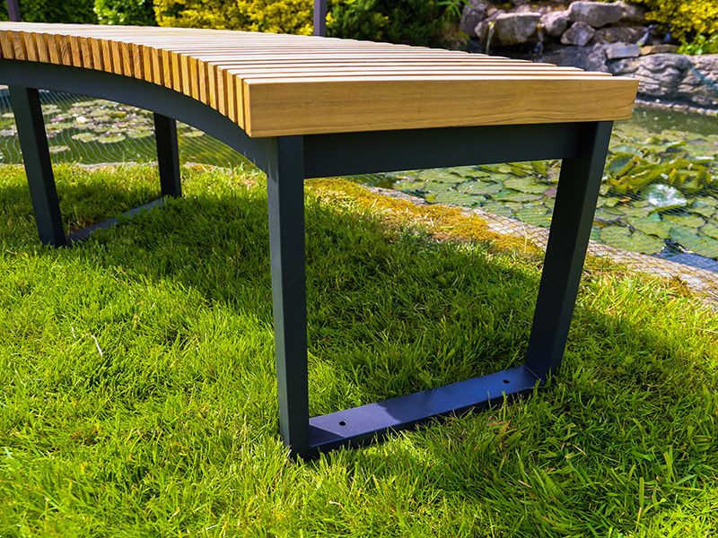 Mandalay Curved Backless Bench