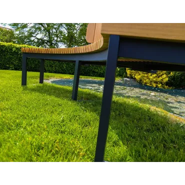 Mandalay Curved Backless Bench | FSC® Certified  - 7
