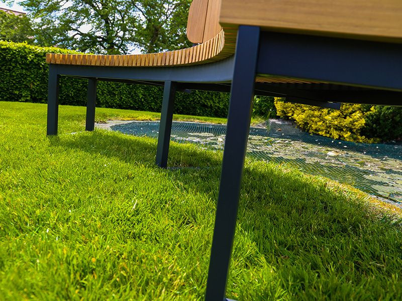Mandalay Curved Backless Bench