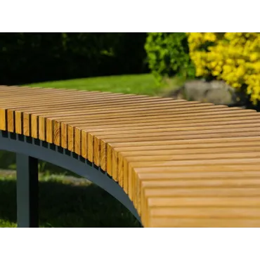 Mandalay Curved Backless Bench
