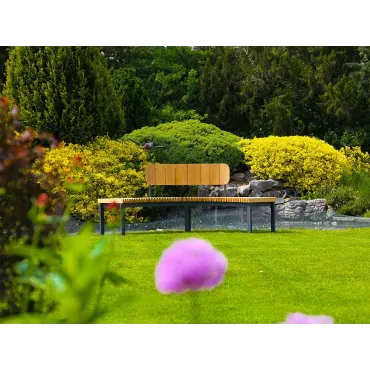 Mandalay Curved Backless Bench | FSC® Certified  - 11