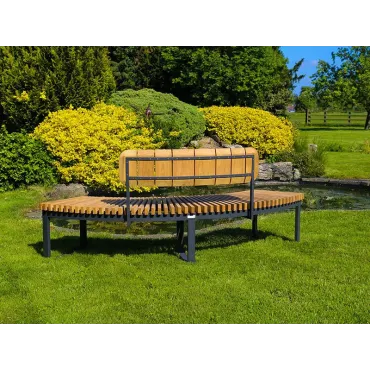 Mandalay Curved Backless Bench | FSC® Certified  - 13