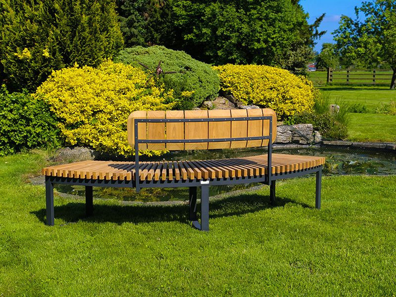 Mandalay Curved Backless Bench