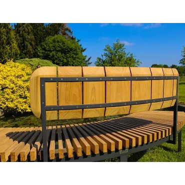 Mandalay Curved Backless Bench | FSC® Certified  - 14