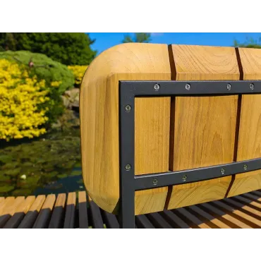 Mandalay Curved Backless Bench | FSC® Certified  - 15