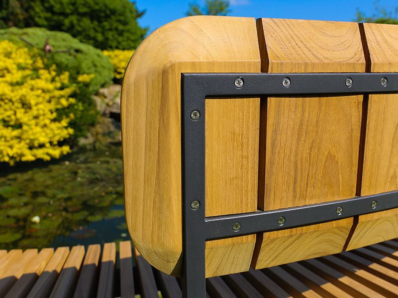 Mandalay Curved Backless Bench