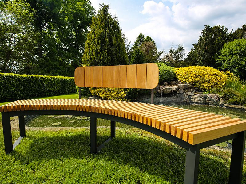Mandalay Curved Backless Bench
