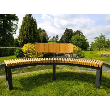Mandalay Curved Backless Bench | FSC® Certified  - 18