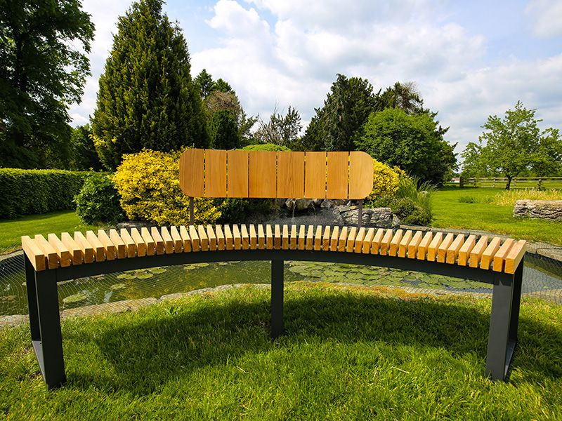 Mandalay Curved Backless Bench