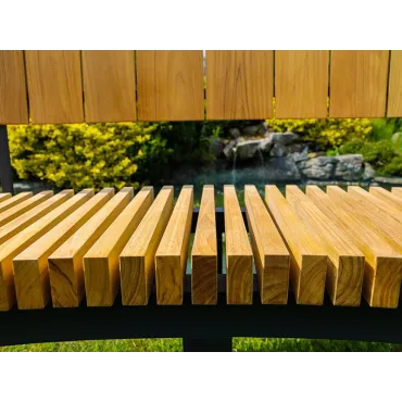 Mandalay Curved Backless Bench | FSC® Certified  - 19
