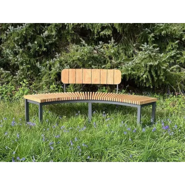 Mandalay Curved Backless Bench | FSC® Certified  - 20