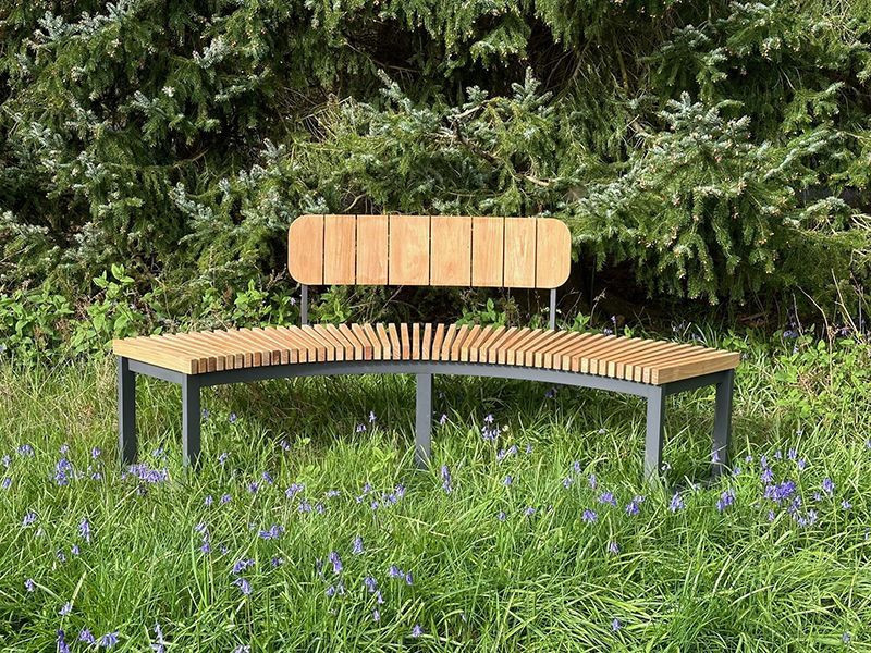 Mandalay Curved Backless Bench