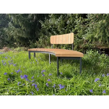 Mandalay Curved Backless Bench