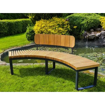 Mandalay Curved Backless Bench