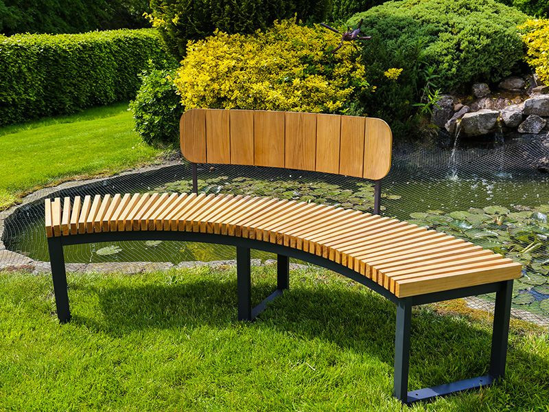 Mandalay Curved Backless Bench
