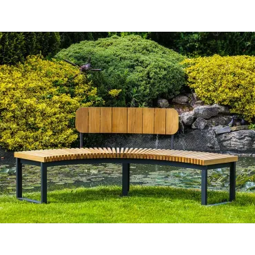 Mandalay Curved Backless Bench | FSC® Certified  - 23
