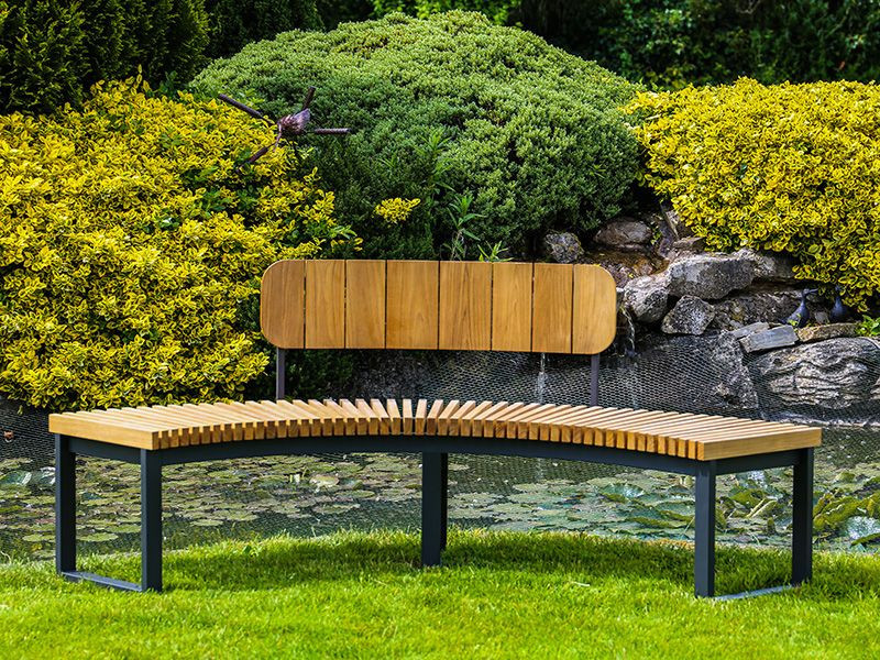 Mandalay Curved Backless Bench