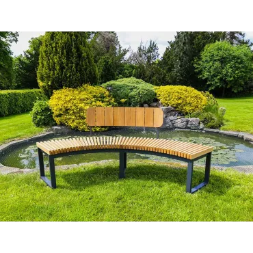 Mandalay Curved Backless Bench | FSC® Certified  - 24