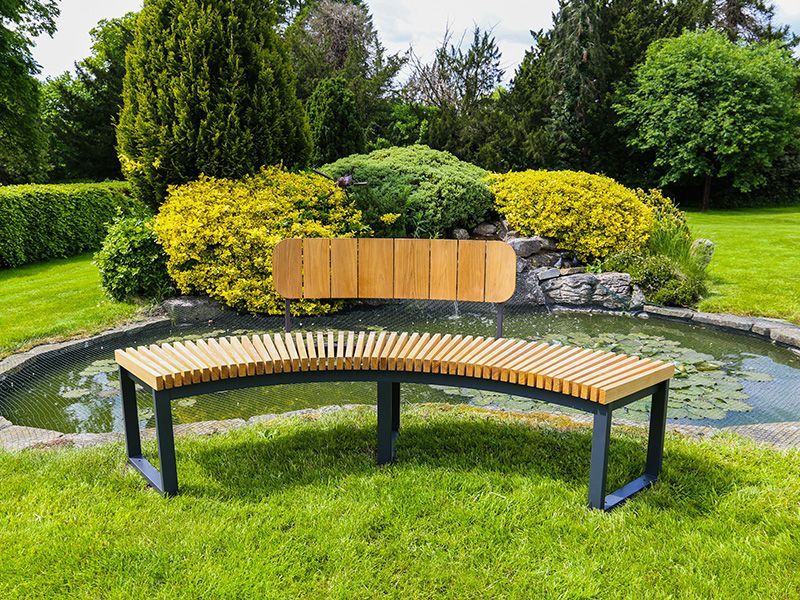 Mandalay Curved Backless Bench
