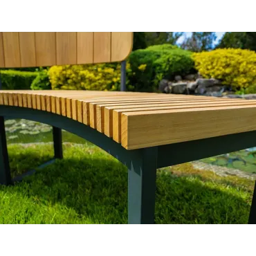 Mandalay Curved Backless Bench | FSC® Certified  - 25