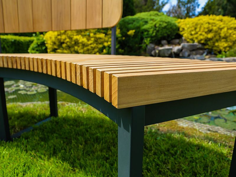 Mandalay Curved Backless Bench