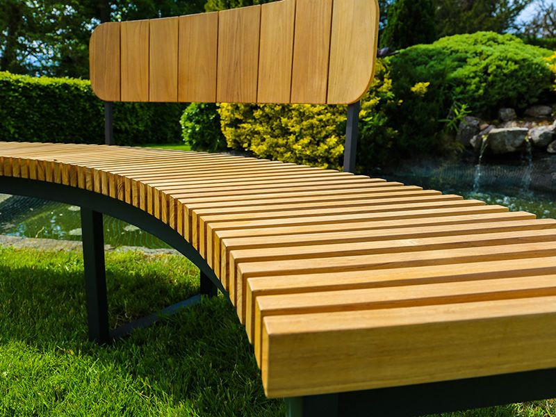 Mandalay Curved Backless Bench